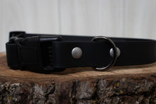 Load image into Gallery viewer, Pre-Made 1" Black Collars — made with BioThane®