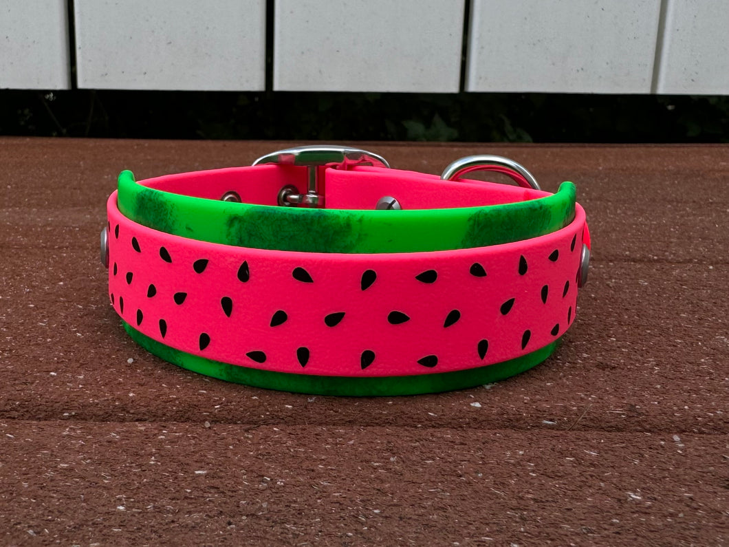 Watermelon Layered Collar — Dog Collar made with BioThane®